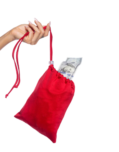 Corari Iridescent Black Spandex Money Bag – Festival Belt Pouch - Image 4